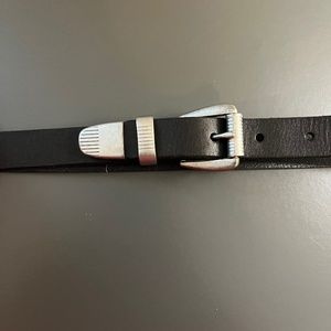 NWOT free people black leather belt